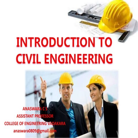 Introduction to civil engineering ktu module 1 - KTU by Anaswara c s