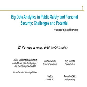Big Data Analytics in Public Safety and Personal Security: Challenges ...