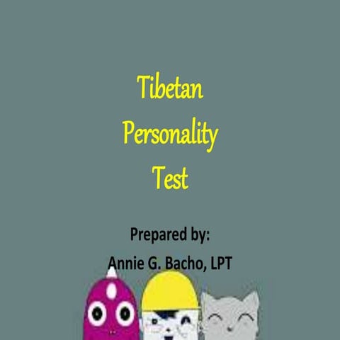 Tibetan Personality Test