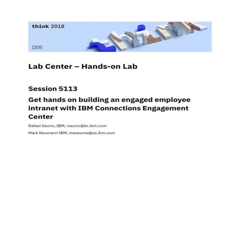 ICEC Lab Center - Hands on building an engaged employee intranet. 
