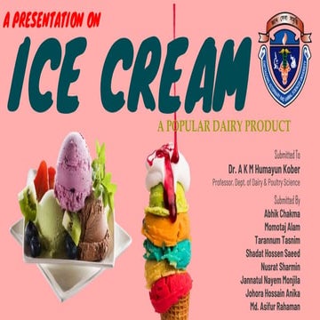 Ice cream - FFST - CVASU