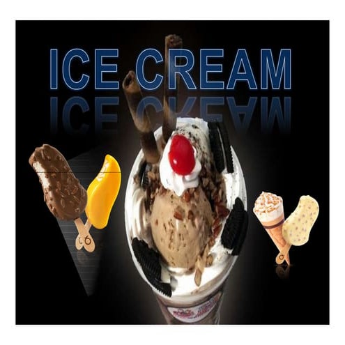 Ice cream production - ingredient selection , process and quality testing