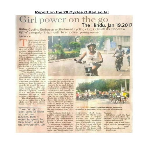 ICEGaCC: Report on the 20 Cycles Gifted so far