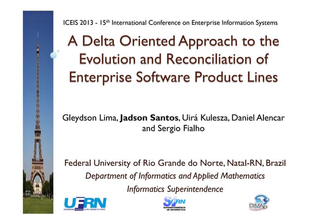 ICEIS 2013 Presentation