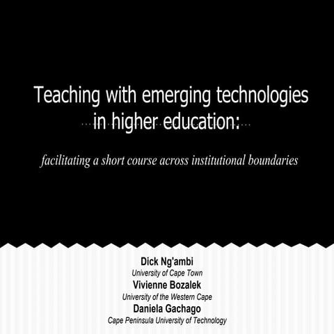 Icel2013 empowering educators