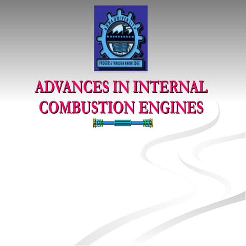 Advanced Internal Combustion Engines