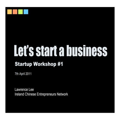 Ireland Chinese Entrepreneurs  meeting 1