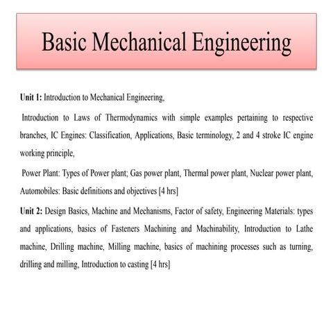 Internal combustion engine - introduction, types