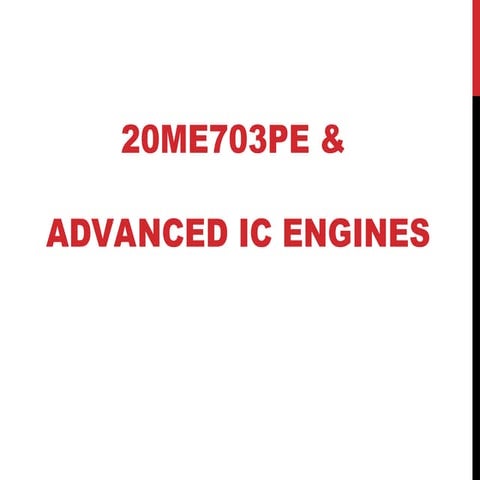 Internal Combustion Engine  Introduction