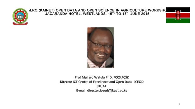 ICT Centre of Excellence and Open Data –iCEOD