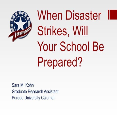 When Disaster Strikes, Will Your School Be Prepared?