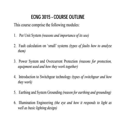 ECNG 3015  chapter 1 - Basics