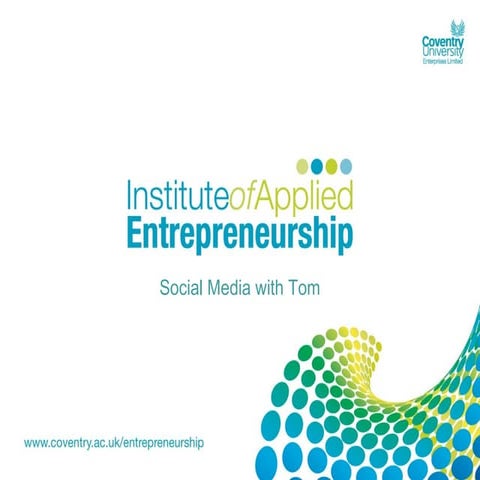 Tom's Social Media for Businesses Session