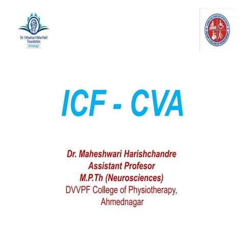 International classification of functioning of  cerebral vascular accident 