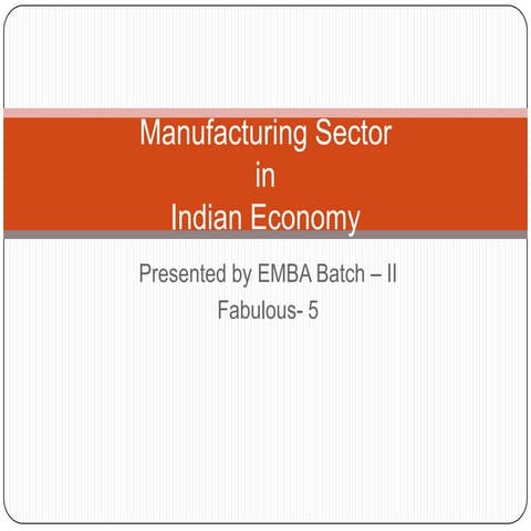 Manufactoring In India