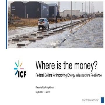 Federal Dollars for Improving Energy Infrastructure Resilience (NASEO 2019)