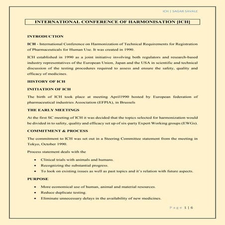 ICH GUIDELINES | PDF