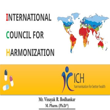 INTERNATIONAL  COUNCIL FOR  HARMONIZATION