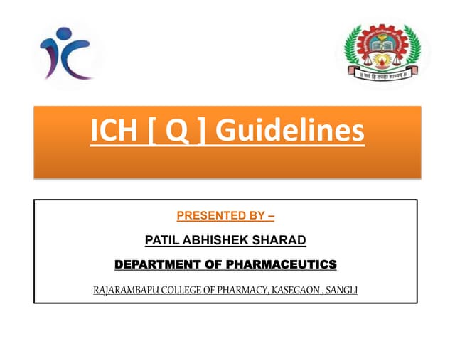 QMS GUIDELINES ICH visual data 8
