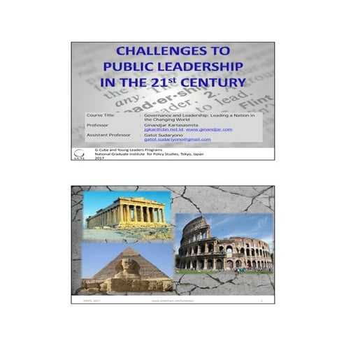 I. Challenges to Public Leadership in the 21st Century 2017