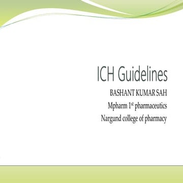 Ich guidlines  q and s