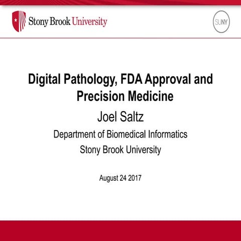 Digital Pathology, FDA Approval and Precision Medicine