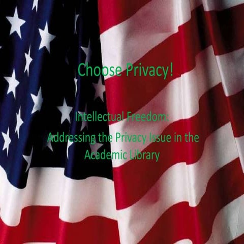 Privacy and Libraries | PPT