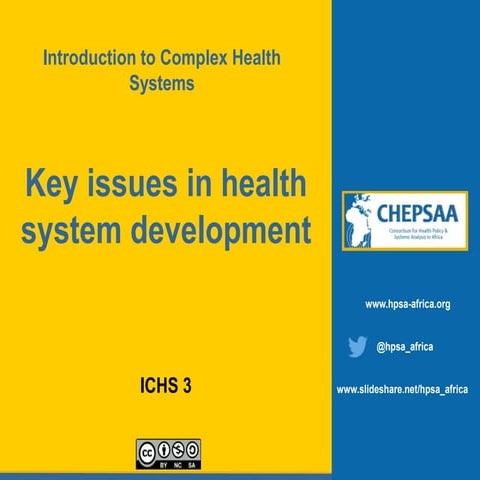 Key issues in health system development