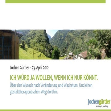 Ich wuerd ja wollen, wenn ich nur koennt.