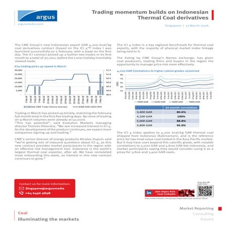 TSI Coking coal factsheet | PDF