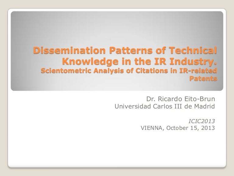 Icic 13 Conference Proceedings Ricardo Eito Brun Uni Madrid