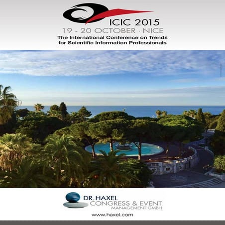 ICIC 2015 - The final Programme