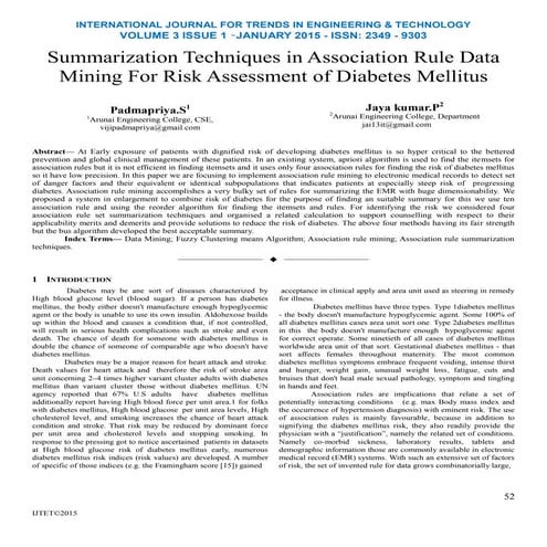 Summarization Techniques in Association Rule Data Mining For Risk Assessment ...