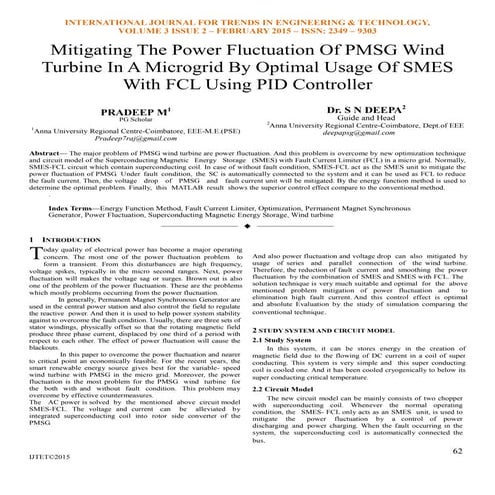 Mitigating The Power Fluctuation Of PMSG Wind Turbine In A Microgrid By Optim...