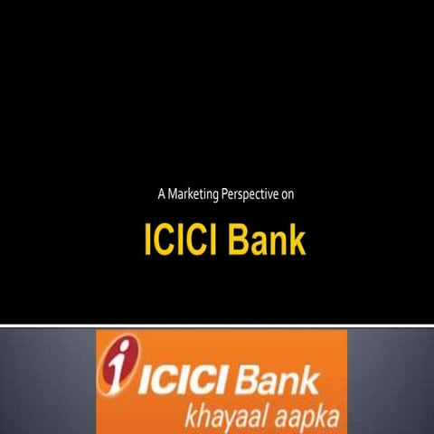Icici bank marketing mix