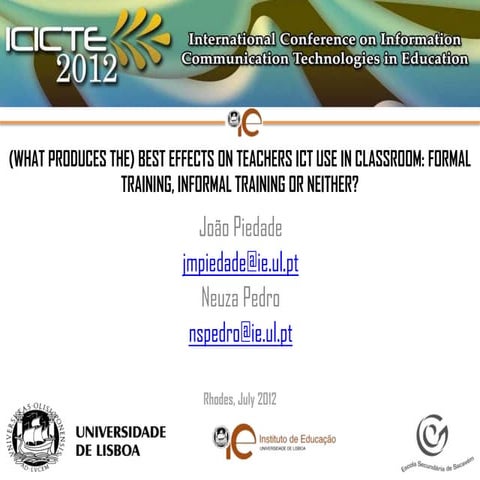 ICICTE2012 presentation
