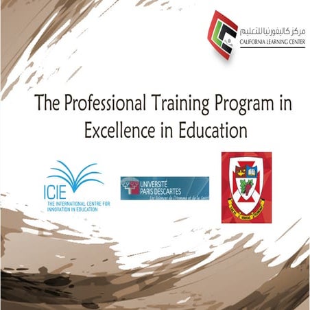 Icie professional diploma in excellence in education
