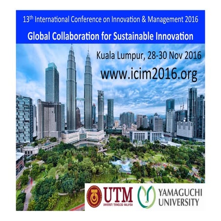 ICIM 2016 at UTM, Malaysia