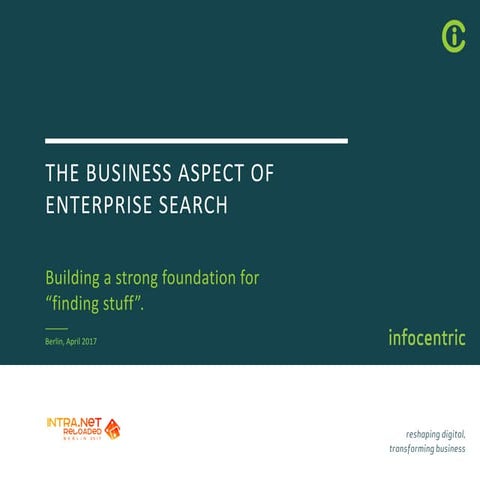 The Business Aspect of Enterprise Search
