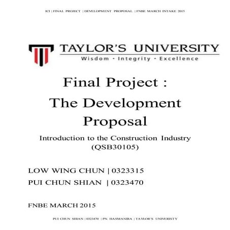 Ici proposal final project