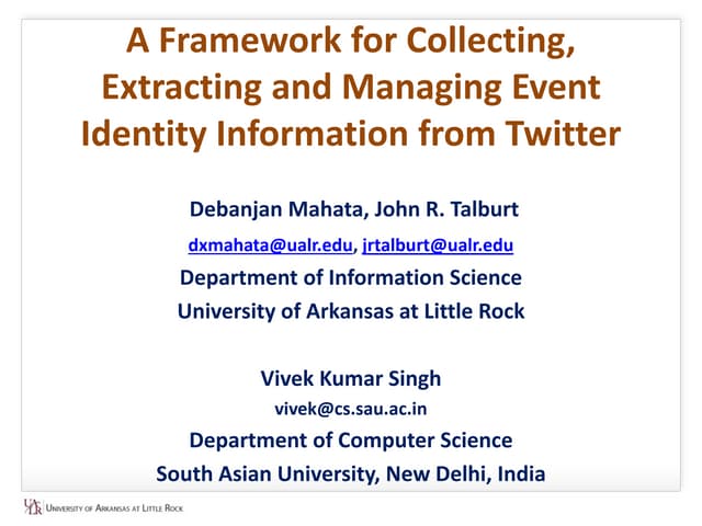 A Framework for Collecting, Extract...