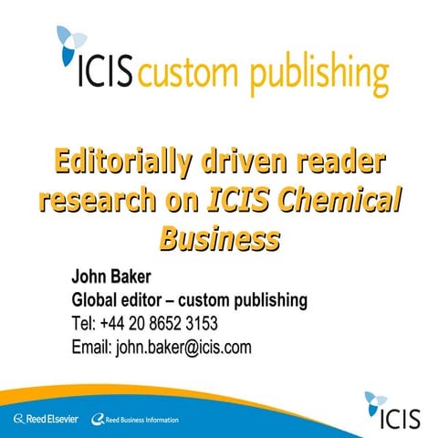 Icis Custom Publishing   Reader Research