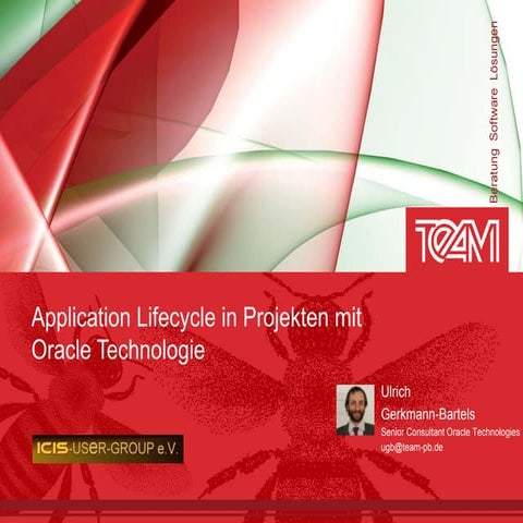Application lifecycle in ADF Projects