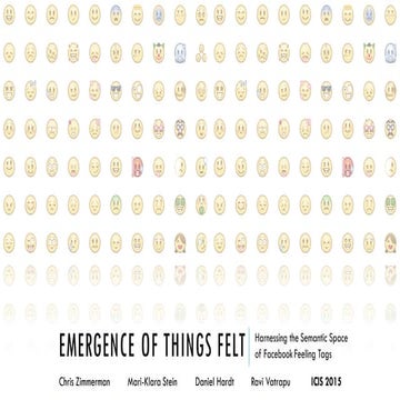 Emergence of Things Felt