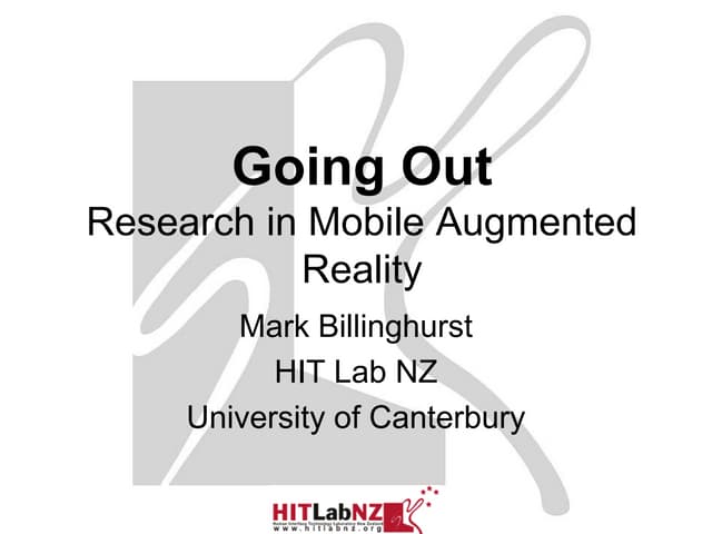 ICISTS 2011 Conference Mobile AR Presentation