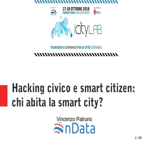 Hacking civico e Smart Citizen. Chi abita la Smart City?