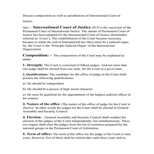 INTERNATIONAL COURT OF JUSTICE
