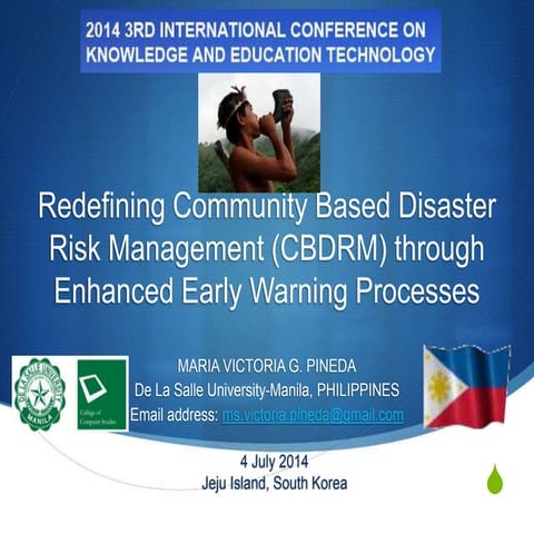 Redefining Community Based Disaster Risk Management through Enhanced ...
