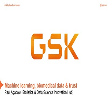 ML, biomedical data & trust