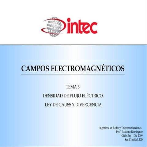 Campos Electromagneticos - Tema 3